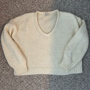 Madewell Cream Crop Sweater